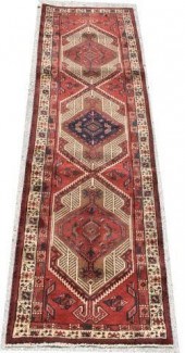 HAND-TIED PERSIAN HAMADAN RUNN