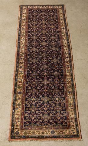 HAND-TIED PERSIAN HAMADAN RUNNER,