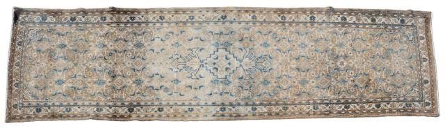HAND-TIED PERSIAN HAMADAN RUNNER,