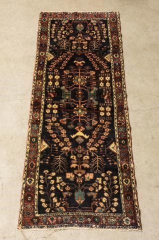 HAND-TIED PERSIAN HAMADAN RUNNER,