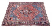 HAND-TIED PERSIAN HERIZ RUG, 1