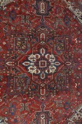 HAND-TIED PERSIAN HERIZ RUG, 1