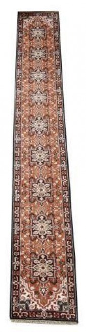 HAND-TIED PERSIAN HERIZ RUG, 1