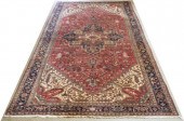 HAND-TIED PERSIAN HERIZ RUG, 2