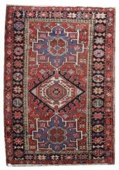 HAND-TIED PERSIAN HERIZ RUG, 4