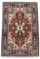HAND-TIED PERSIAN HERIZ RUG, 6