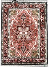 HAND-TIED PERSIAN HERIZ RUG, 6