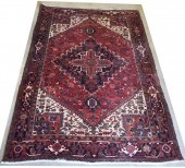 HAND-TIED PERSIAN HERIZ RUG, I