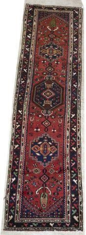 HAND-TIED PERSIAN HERIZ RUNNER, 10'
