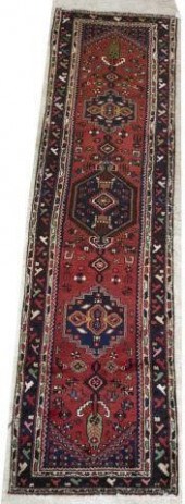 HAND-TIED PERSIAN HERIZ RUNNER