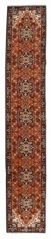 HAND-TIED PERSIAN HERIZ RUNNER