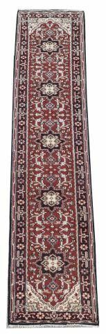 HAND-TIED PERSIAN HERIZ RUNNER,