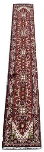 HAND-TIED PERSIAN HERIZ RUNNER