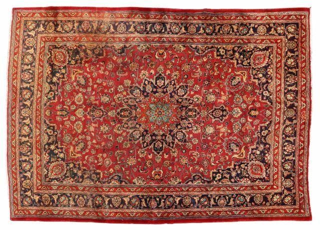 HAND-TIED PERSIAN ISFAHAN RUG,