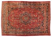 HAND-TIED PERSIAN ISFAHAN RUG,