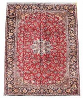 HAND-TIED PERSIAN ISFAHAN RUG,