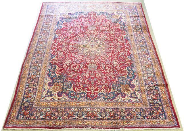 HAND-TIED PERSIAN ISFAHAN RUG,