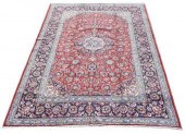 HAND-TIED PERSIAN ISFAHAN RUG,