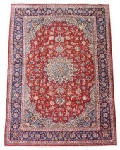 HAND-TIED PERSIAN ISFAHAN RUG,