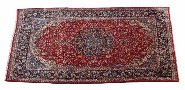 HAND-TIED PERSIAN ISFAHAN RUG,