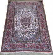 HAND-TIED PERSIAN ISFAHAN RUG,