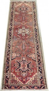 HAND-TIED PERSIAN KARAJA RUNNE