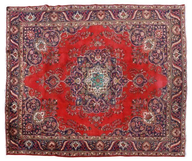 HAND-TIED PERSIAN KASHAN RUG