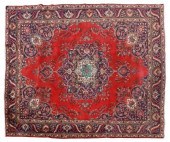 HAND-TIED PERSIAN KASHAN RUG 1