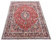 HAND-TIED PERSIAN KASHAN RUG,