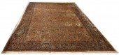 HAND-TIED PERSIAN KASHAN RUG,