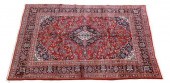 HAND-TIED PERSIAN KASHAN RUG,