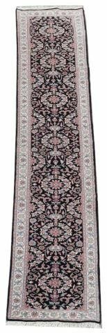 HAND-TIED PERSIAN KASHAN RUNNER,