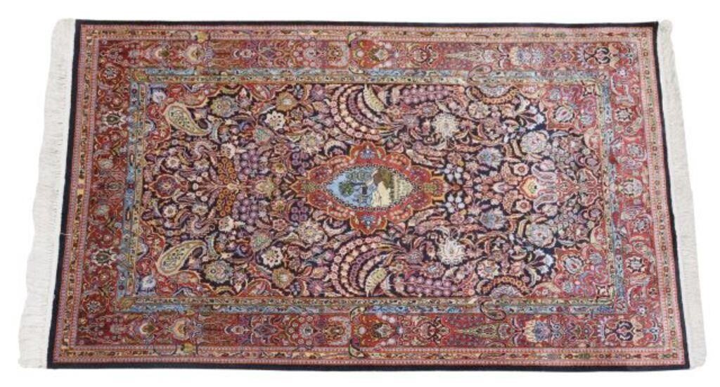 HAND-TIED PERSIAN KASHAN SILK