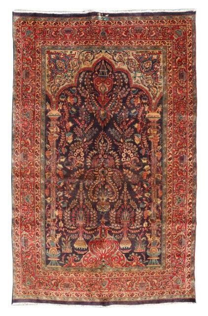 HAND-TIED PERSIAN KASHMAR RUG, 9'8"
