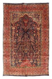 HAND-TIED PERSIAN KASHMAR RUG,