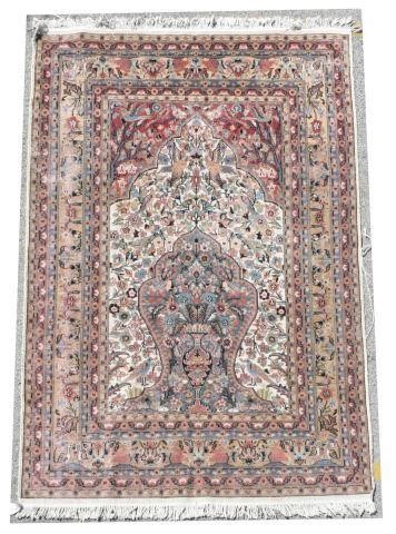 HAND-TIED PERSIAN KASHMIR RUG,