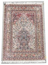 HAND-TIED PERSIAN KASHMIR RUG,