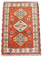 HAND-TIED PERSIAN KAZAK RUG, 4
