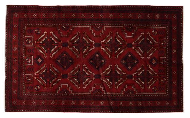 HAND-TIED PERSIAN KAZAK RUG, 6'7.5"