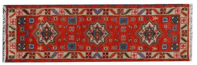 HAND-TIED PERSIAN KAZAK RUNNER