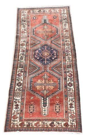 HAND-TIED PERSIAN KAZAK RUNNER RUG,