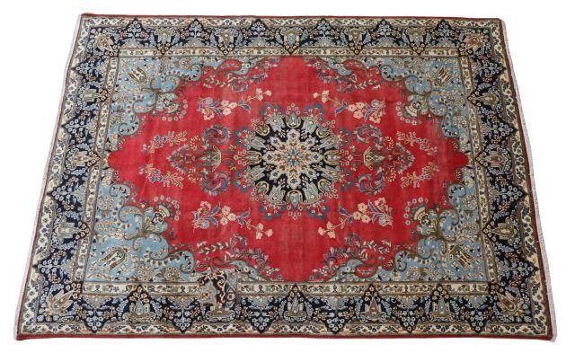 HAND-TIED PERSIAN KERMAN RUG, 10'2"
