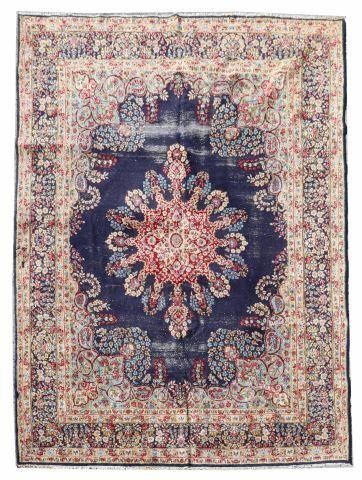 HAND-TIED PERSIAN KERMAN RUG,