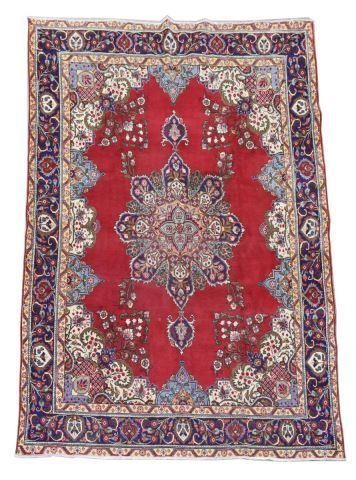 HAND-TIED PERSIAN KERMAN RUG, 13'3"