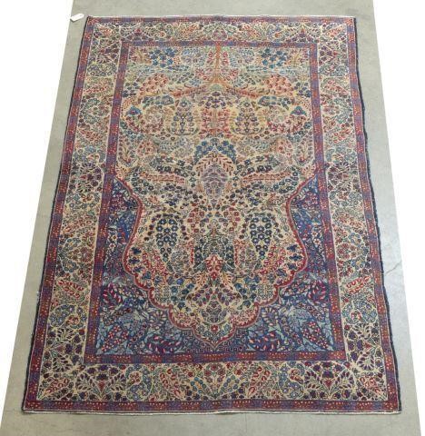 HAND-TIED PERSIAN KERMAN RUG, 6'11"