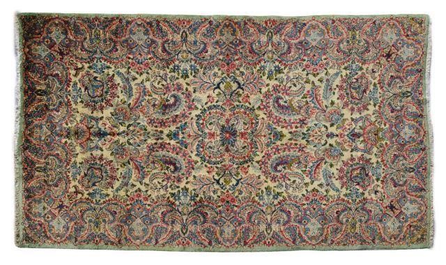 HAND-TIED PERSIAN KERMAN RUG,