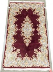 HAND-TIED PERSIAN KERMAN RUG,