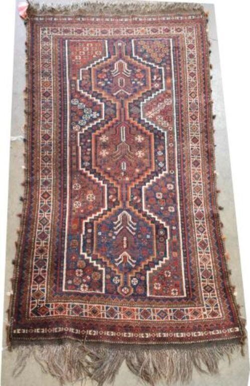 HAND-TIED PERSIAN KHAMSEH WOOL