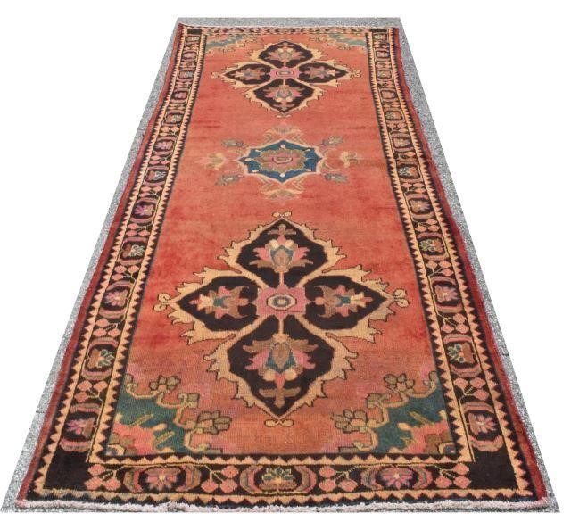 HAND-TIED PERSIAN KOLIA RUNNER RUG,