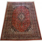 HAND-TIED PERSIAN MASHAD RUG,